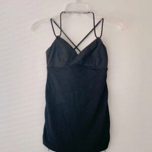 LULULEMON tank top, mesh body and crunch sides , 4